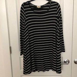 Puella for Anthropologie striped tunic dress
